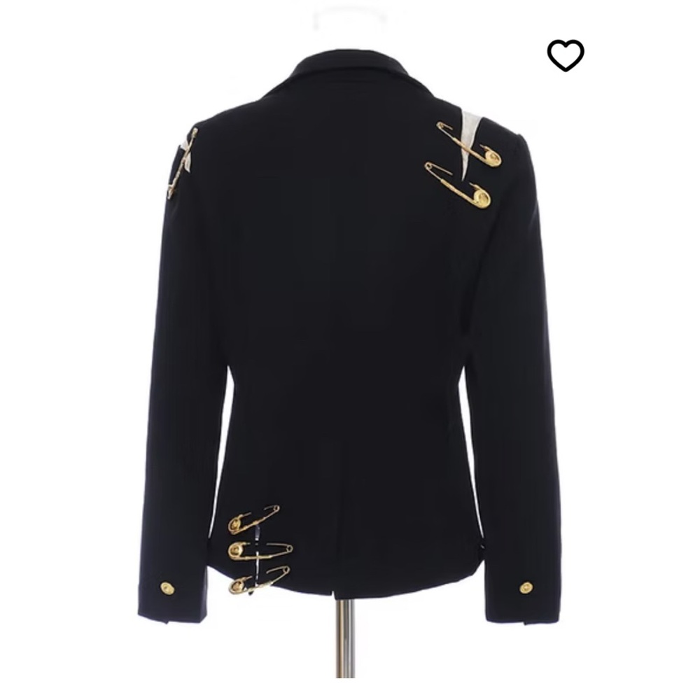 Black Blazer with Gold Accents - Picture 7 of 10